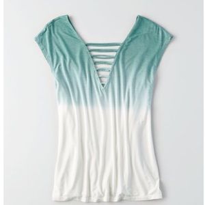 AEO soft and sexy double bar T-shirt